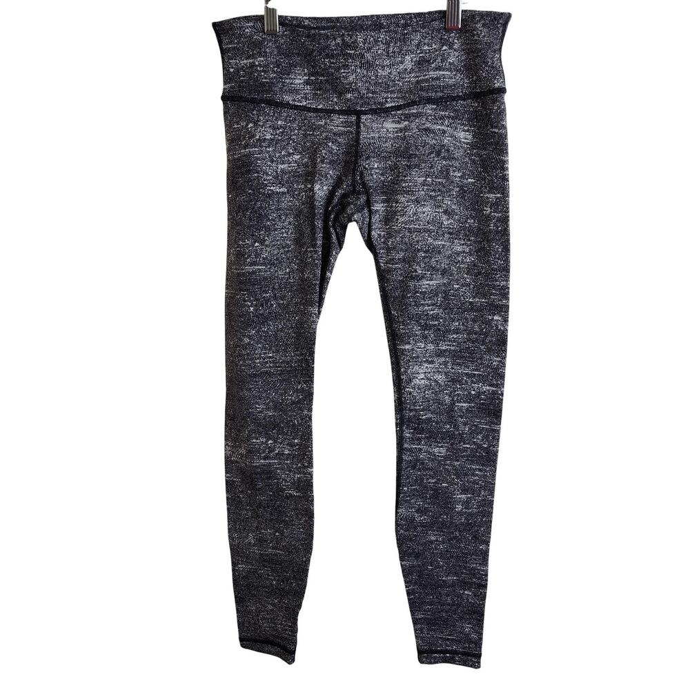 Lululemon Leggings Womens 8 Gray High Rise Ankle Yoga Pants Gym Running Training